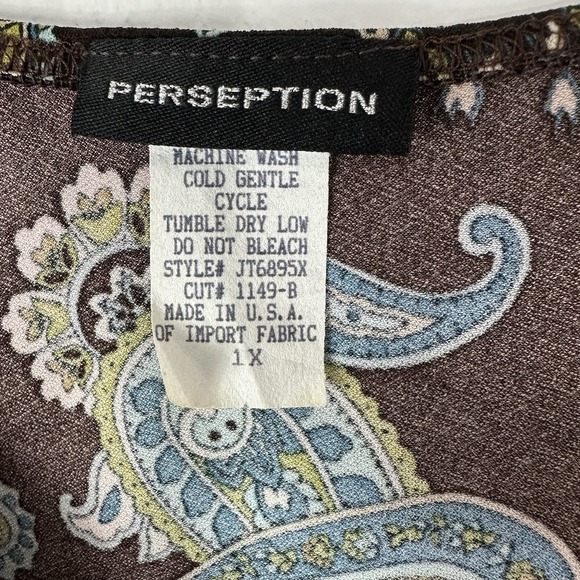 Vintage 90s Y2K Fairy Grunge‎ Milkmaid Babydoll Top 1X Plus Floral Paisley Wrap - Picture 2 of 7